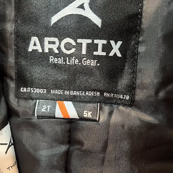 Arctix Gray Insulated Snow Bib Overalls Toddler Size 2T - Picture 6 of 6